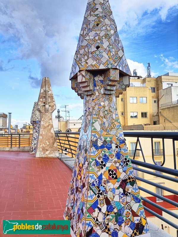 Barcelona - Palau Güell. Xemeneia (Foto: Anna Corcoll, 2022) Barcelona - Palau Güell. Xemeneia