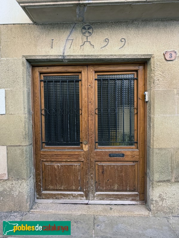 Sant Julià de Vilatorta - Carrer Montseny. Llinda de 1799 (Foto: Albert Esteves, 2026) Sant Julià de Vilatorta - Carrer Montseny. Llinda de 1799