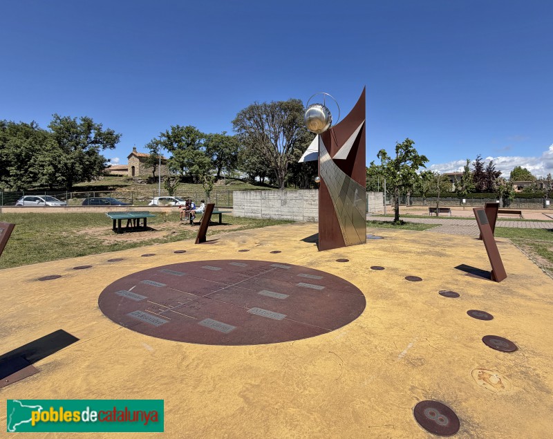 Sant Julià de Vilatorta - Rellotge de sol Àngel de la Concòrdia (Foto: Albert Esteves, 2026) Sant Julià de Vilatorta - Rellotge de sol Àngel de la Concòrdia