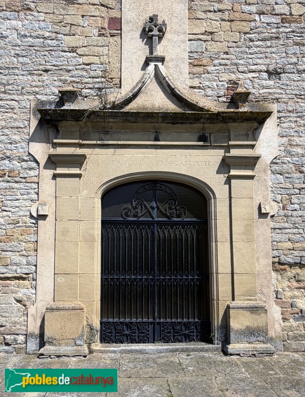 Sant Julià de Vilatorta - Església de Santa Maria de Vilalleons. Portada de 1849