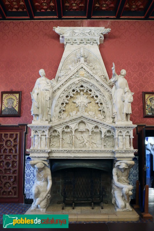 Sitges - Palau Maricel de Terra. Llar de foc de la Generalitat
