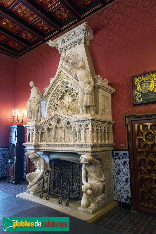 Sitges - Palau Maricel de Terra. Llar de foc de la Generalitat
