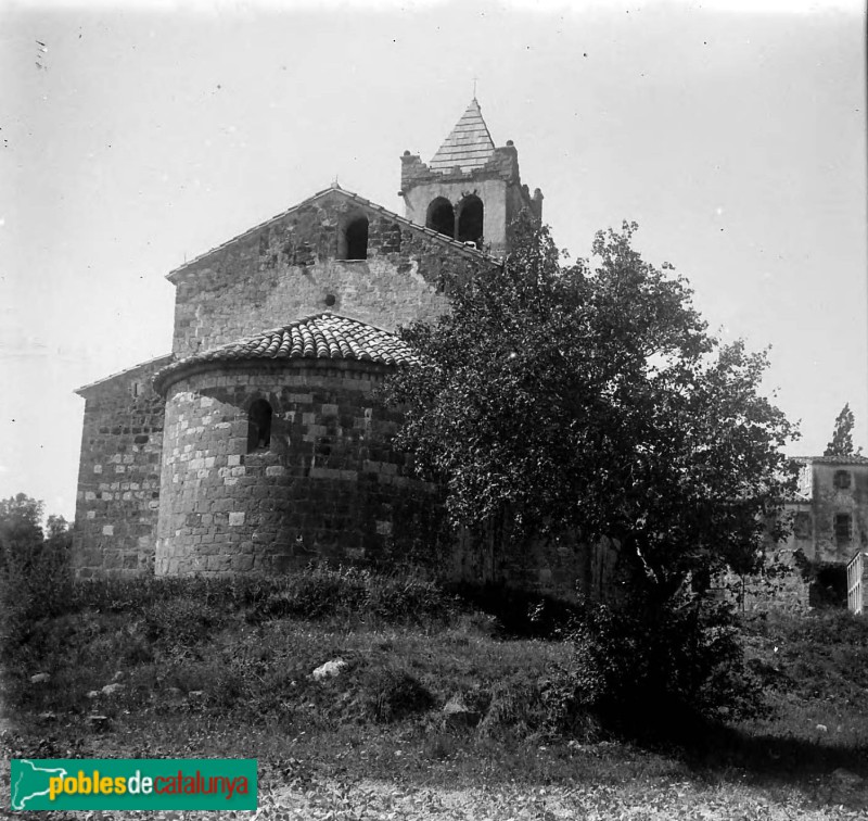Canet d'Adri - Església de Sant Llorenç d'Adri (Foto: <i>Josep Salvany -Fons Salvany. Biblioteca de Catalunya-</i>, 1924) Canet d'Adri - Església de Sant Llorenç d'Adri