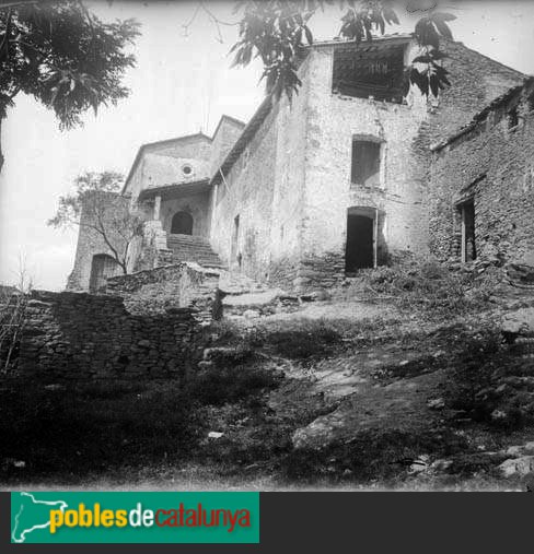 Canet d'Adri - Santuari de Santa Maria de Rocacorba (Foto: <i>Cèsar August Torras -Arxiu Fotogràfic Centre Excursionista de Catalunya-</i>, 1917) Canet d'Adri - Santuari de Santa Maria de Rocacorba