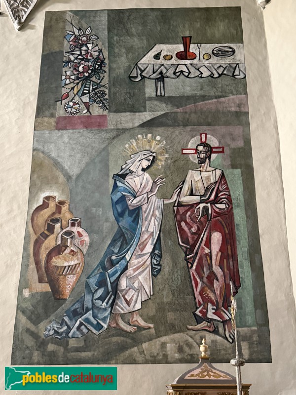 Balenyà - Santuari de la M.D. de l'Ajuda. Pintures de Joan Rifà (1963)