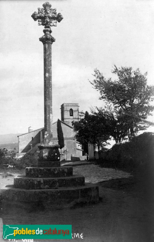 Balenyà - Creu de l'Ajuda. Postal d'inicis del segle XX antiga