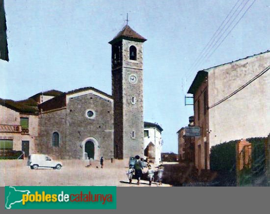 Hostalets de Balenyà - Església de Sant Fruitós. Postal antiga