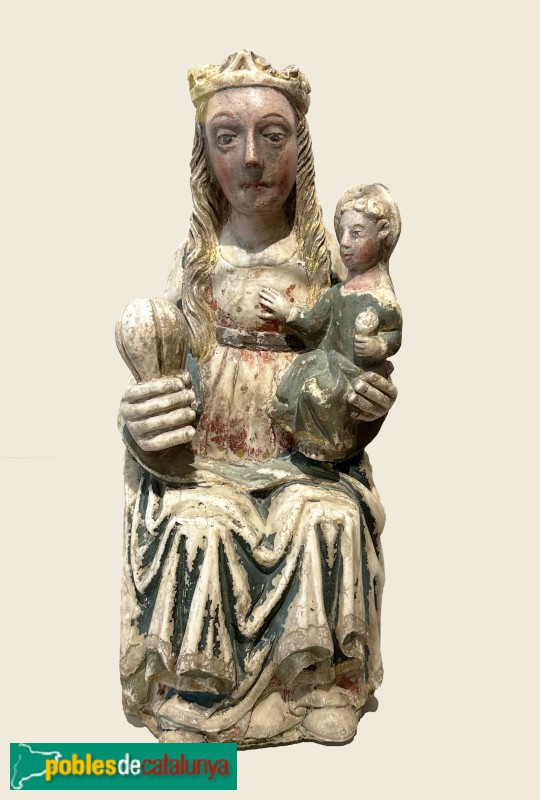 Marededéu de Rocacorba (segona meitat s.XIV). Museu d'Art de Girona (Foto: Albert Esteves, 2024) Marededéu de Rocacorba (segona meitat s.XIV). Museu d'Art de Girona