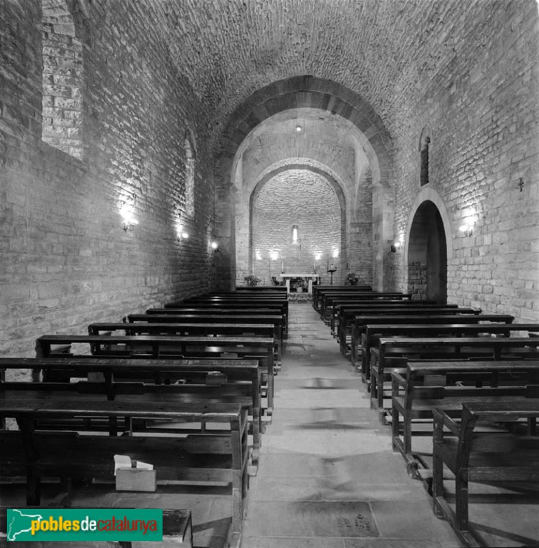 Santa Eugènia de Berga - Església de Santa Eugènia (Foto: Albert Aymá, 1984) Santa Eugènia de Berga - Església de Santa Eugènia