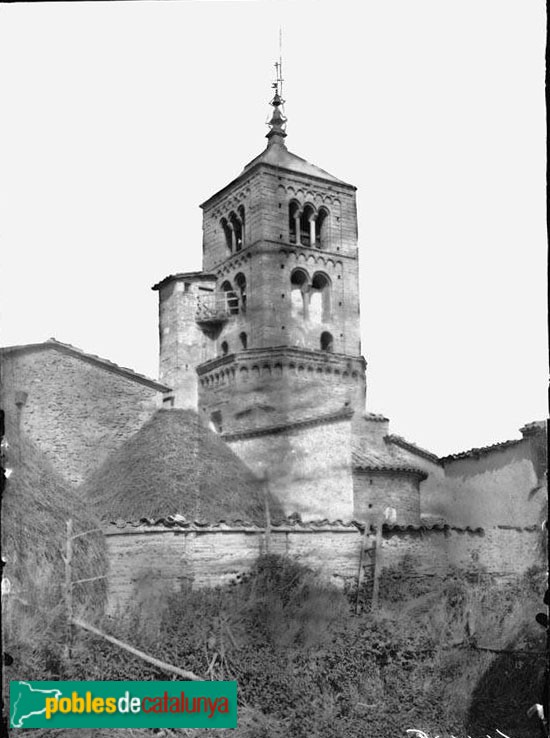 Santa Eugènia de Berga - Església de Santa Eugènia (Foto: Juli Soler -Arxiu Fotogràfic Centre Excursionista de Catalunya-, c1914) Santa Eugènia de Berga - Església de Santa Eugènia