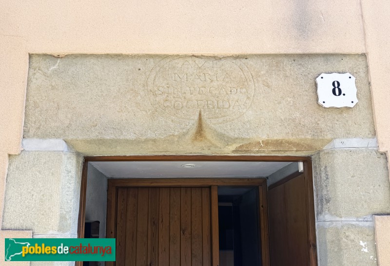 Santa Eugènia de Berga - Llinda del segle XVIII