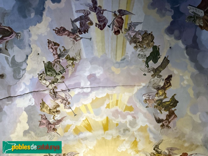 Manlleu - Església de Santa Maria. Pintures de Carles Llobet Raurich