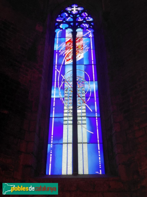 Barcelona - Santa Maria del Mar. Vitrall dels Jocs Olímpics