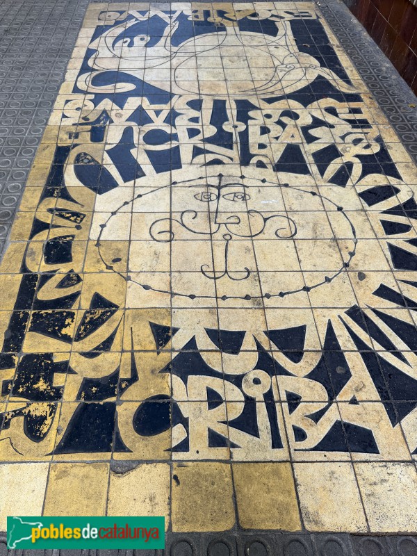Barcelona - Mosaic del carrer Muntaner