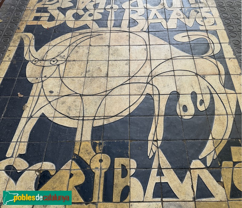 Barcelona - Mosaic del carrer Muntaner
