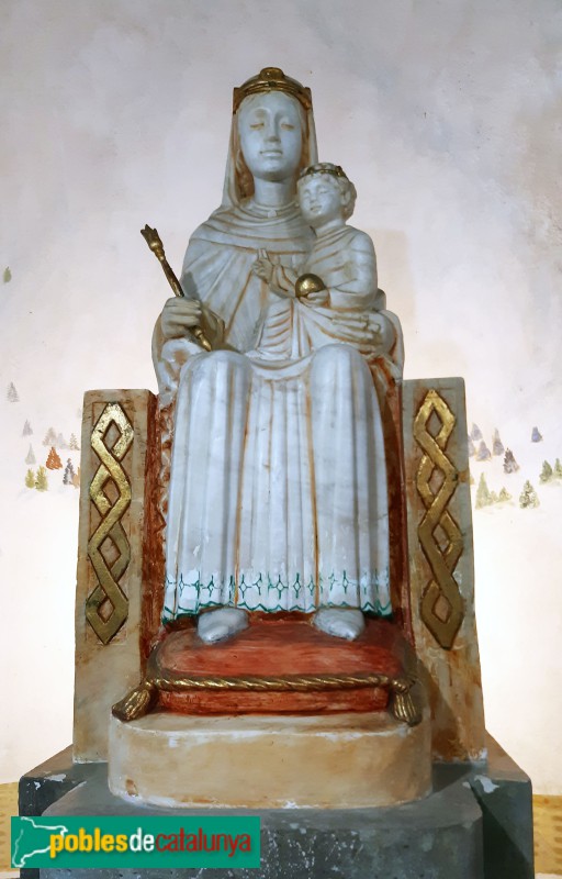 Alp - Mare de Déu de les Neus, d'Emili Colom (Foto: <i>Rosa Ricart Aguilà</i>, 2020) Alp - Mare de Déu de les Neus, d'Emili Colom