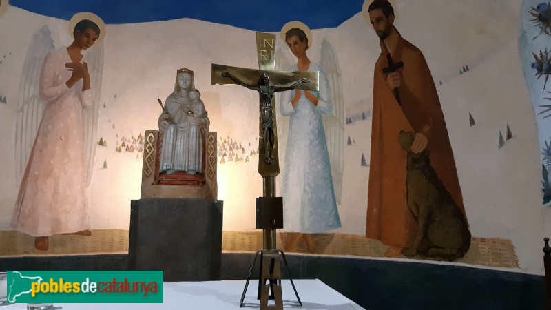Alp - Mare de Déu de les Neus i pintures (Foto: <i>Rosa Ricart Aguilà</i>, 2020) Alp - Mare de Déu de les Neus i pintures