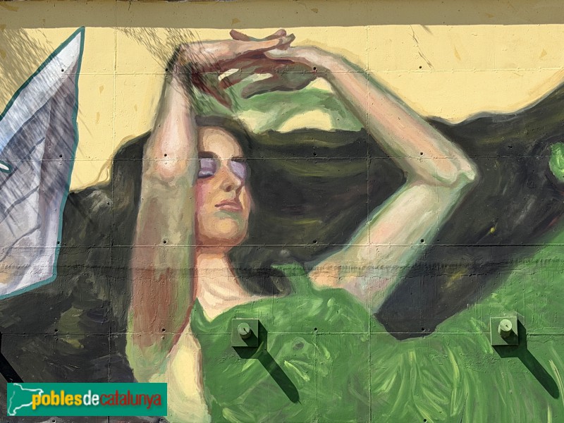 Sant Andreu de la Barca - Mural de B:K (Foto: Albert Esteves, 2026) Sant Andreu de la Barca - Mural de B:K