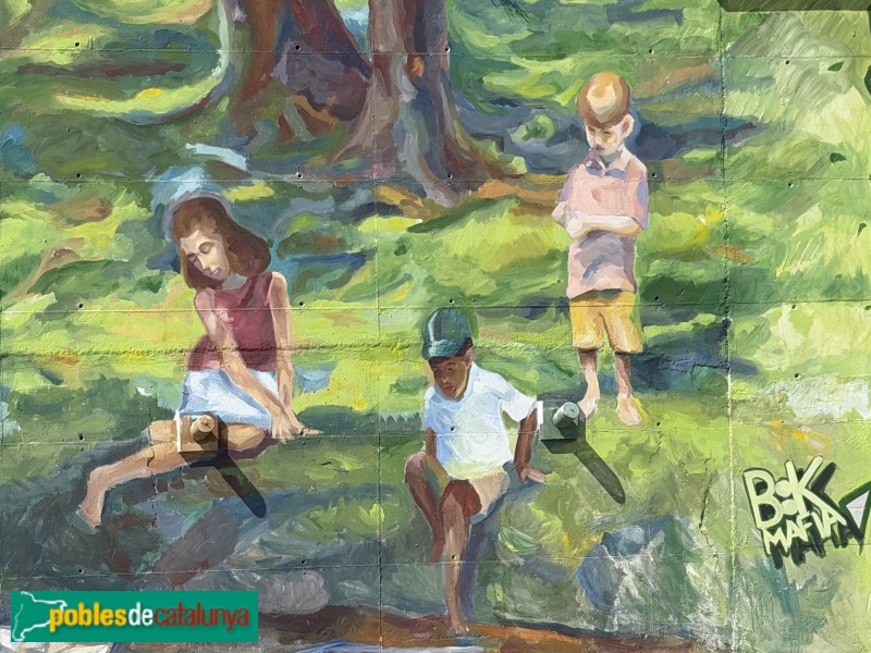 Sant Andreu de la Barca - Mural de B:K (Foto: Albert Esteves, 2026) Sant Andreu de la Barca - Mural de B:K