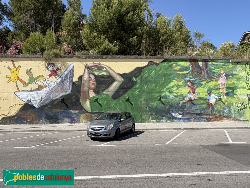 Sant Andreu de la Barca - Mural de B:K (Foto: Albert Esteves, 2026) Sant Andreu de la Barca - Mural de B:K