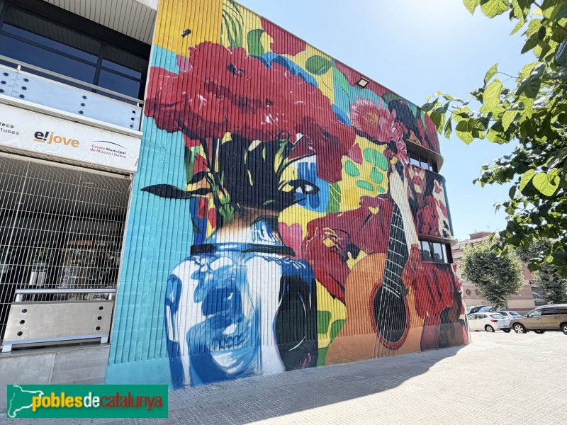 Sant Andreu de la Barca - Mural de Dan Ferrer (Foto: Albert Esteves, 2026) Sant Andreu de la Barca - Mural de Dan Ferrer