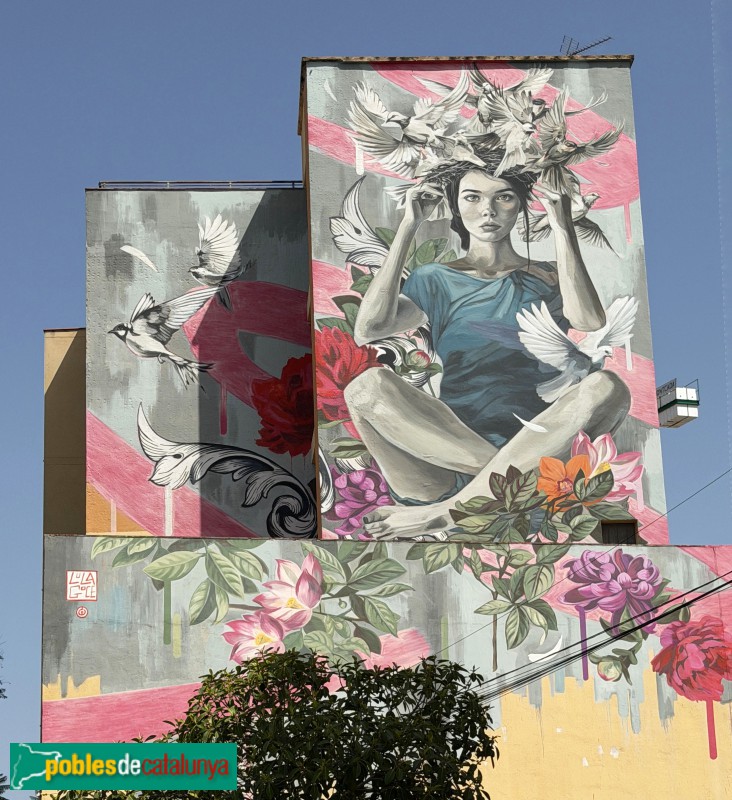 Sant Andreu de la Barca - Mural de Lula Goce (Foto: Albert Esteves, 2026) Sant Andreu de la Barca - Mural de Lula Goce