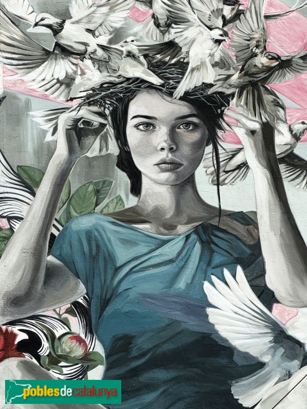 Sant Andreu de la Barca - Mural de Lula Goce (Foto: Albert Esteves, 2026) Sant Andreu de la Barca - Mural de Lula Goce