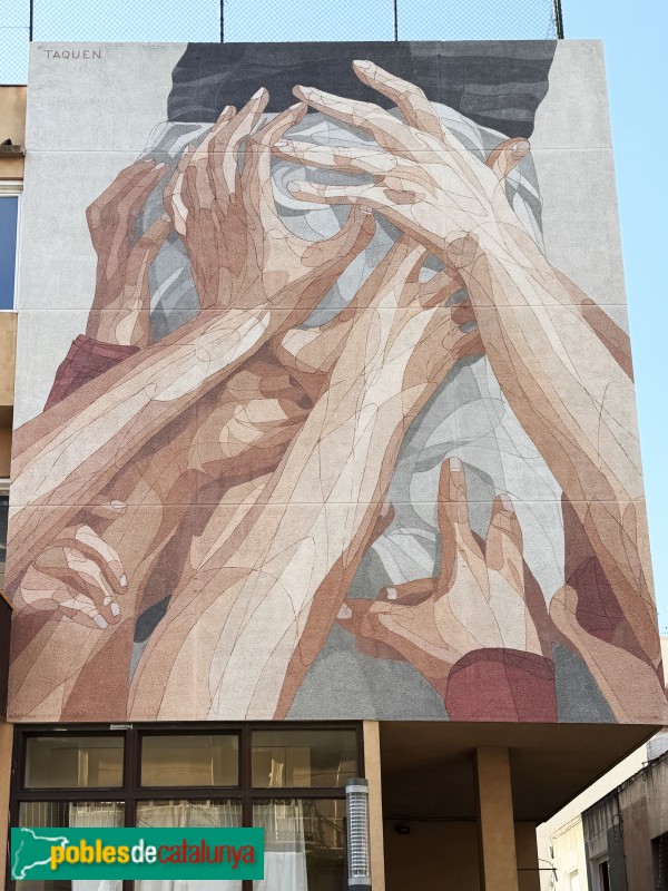 Sant Andreu de la Barca - Mural de Taquen (Foto: Albert Esteves, 2026) Sant Andreu de la Barca - Mural de Taquen