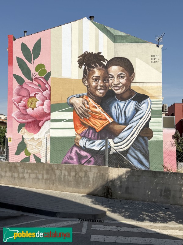 Sant Andreu de la Barca - Mural d'Irene López León (Foto: Albert Esteves, 2026) Sant Andreu de la Barca - Mural d'Irene López León