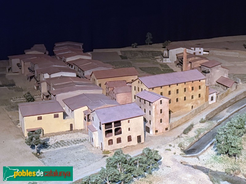 Manlleu - Ca l'Estapé. Maqueta al Museu del ter (Foto: Albert Esteves, 2026) Manlleu - Ca l'Estapé. Maqueta al Museu del ter