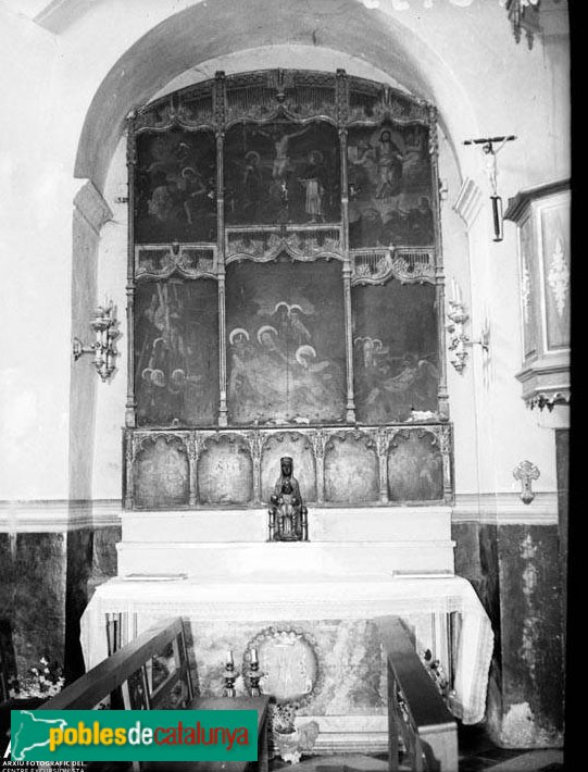 Castellar del Vallès - Església de Sant Feliu del Racó. Retaule destruït
