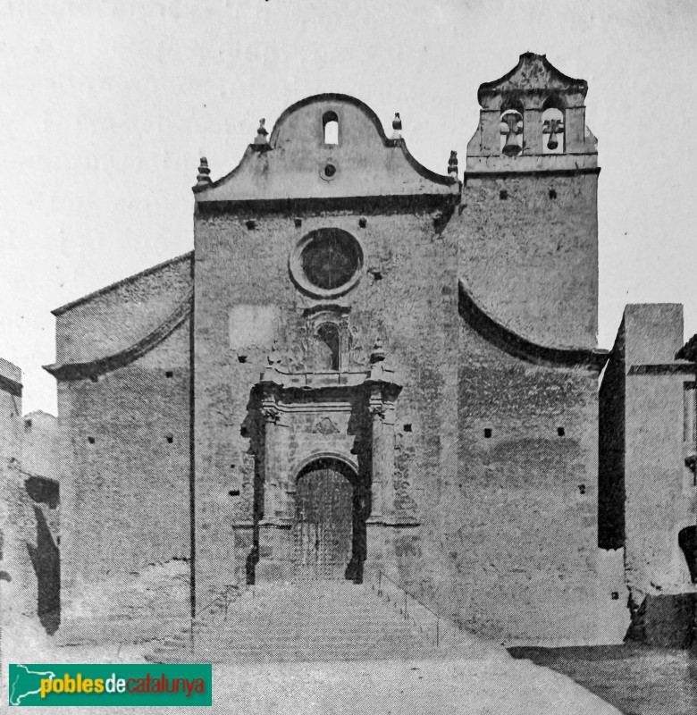 Capçanes - Església de la Nativitat de la Mare de Déu. <i>A. Güixens -Geografia de Catalunya-</i>, inicis segle XX