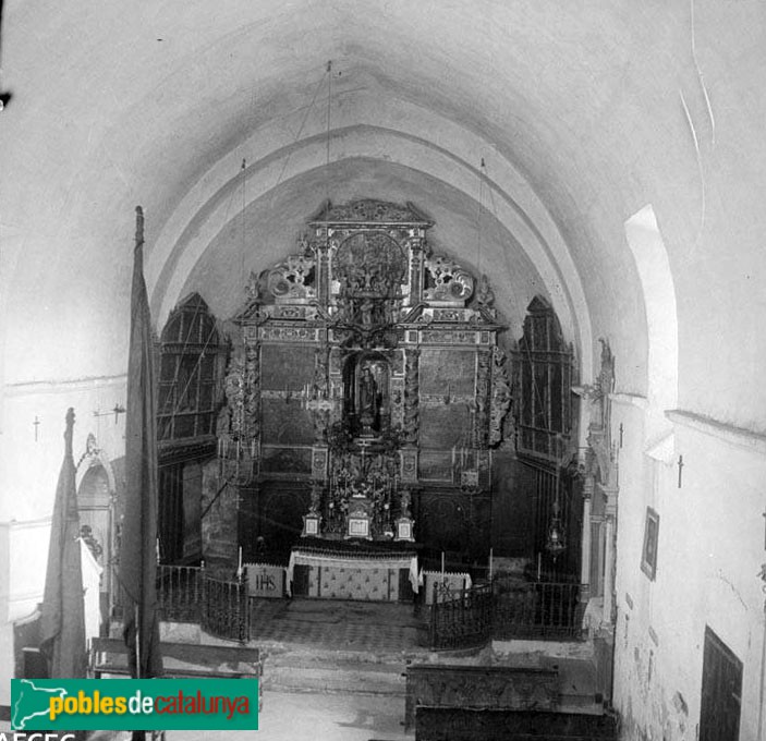 Cornudella de Montsant - Retaule de Santa Maria de Siurana (Foto: <i>Francesc Blasi -Arxiu Fotogràfic Centre Excursionista de Catalunya-</i>, 1927) Cornudella de Montsant - Retaule de Santa Maria de Siurana