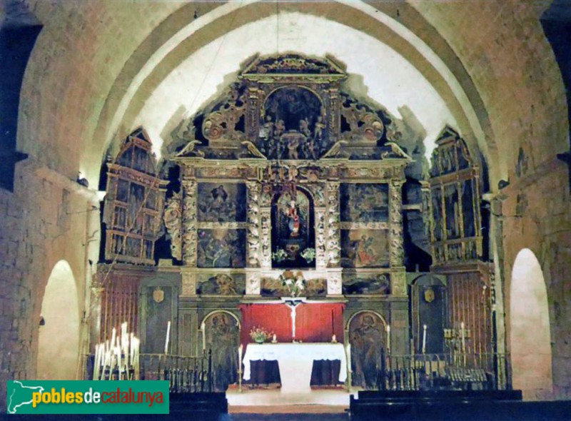 Cornudella de Montsant - Retaule de Santa Maria de Siurana. Postal antiga Cornudella de Montsant - Retaule de Santa Maria de Siurana. Postal antiga