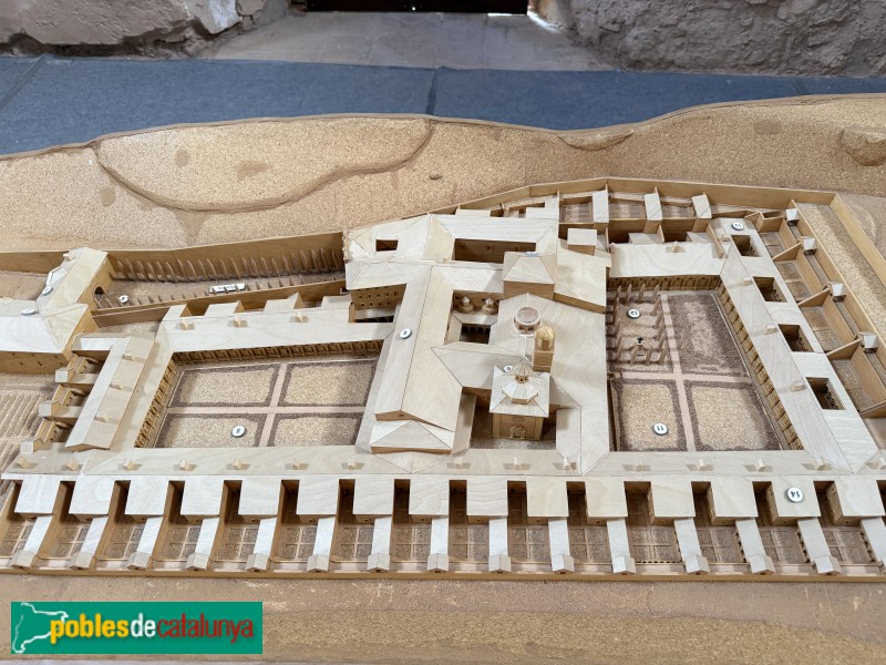 Cartoixa d'Escaladei. Maqueta després de la restauració