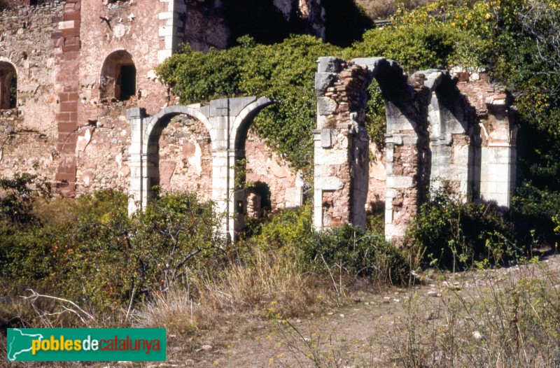 Cartoixa d'Escaladei - Claustre major (Foto: <i>Josep Maria Vidal-Barraquer i Marfà</i>, anys 60-70) Cartoixa d'Escaladei - Claustre major