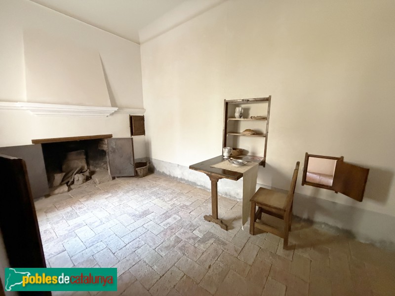 Cartoixa d'Escaladei - Cel·la reconstruïda. Cubiculum (Foto: Albert Esteves, 2026) Cartoixa d'Escaladei - Cel·la reconstruïda. Cubiculum
