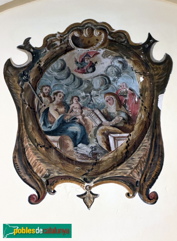 La Vilella Alta - Església de Santa Llúcia. Pintura mural (Foto: Albert Esteves, 2026) La Vilella Alta - Església de Santa Llúcia. Pintura mural