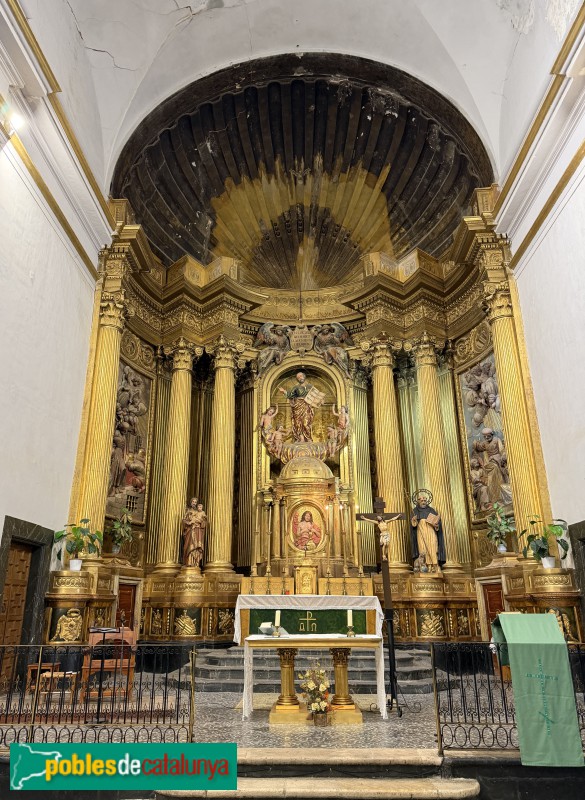Poboleda - Església de Sant Pere. Retaule major