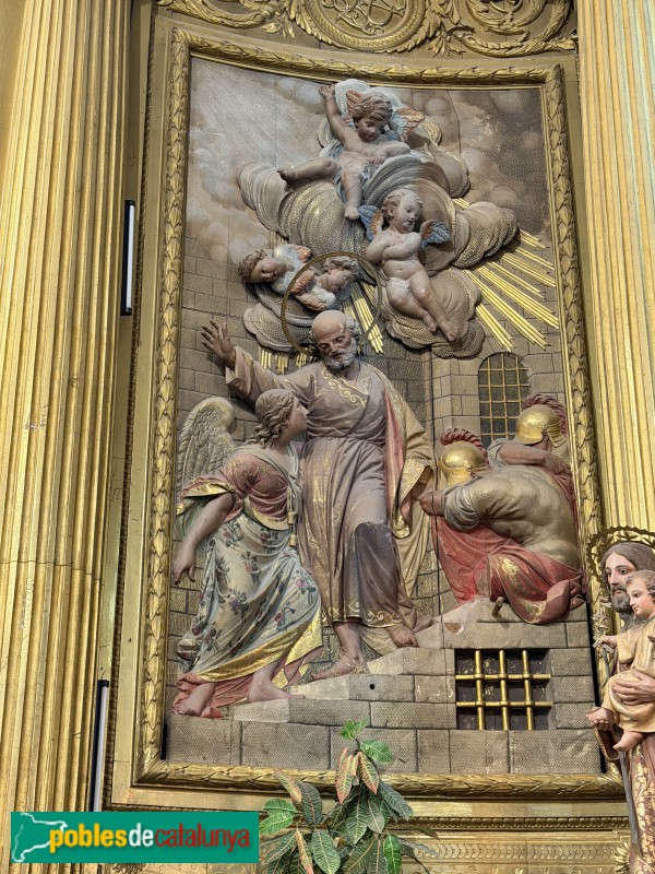 Poboleda - Església de Sant Pere. Retaule major