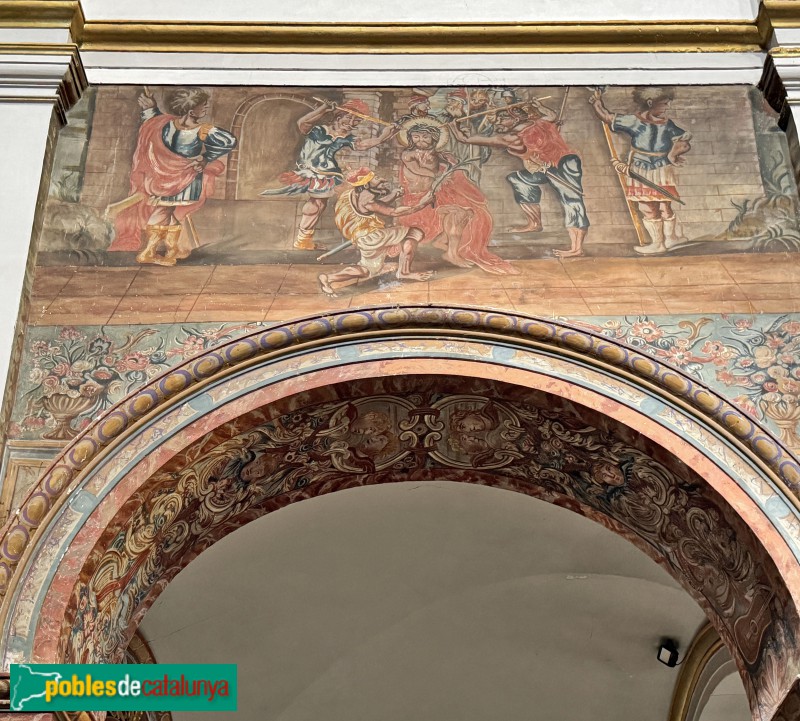 Poboleda - Església de Sant Pere. Pintures murals