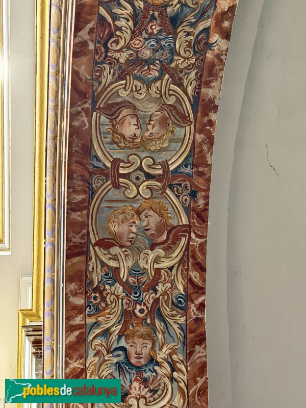 Poboleda - Església de Sant Pere. Pintures murals