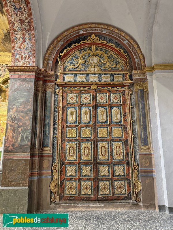 Poboleda - Església de Sant Pere. Porta d'armari