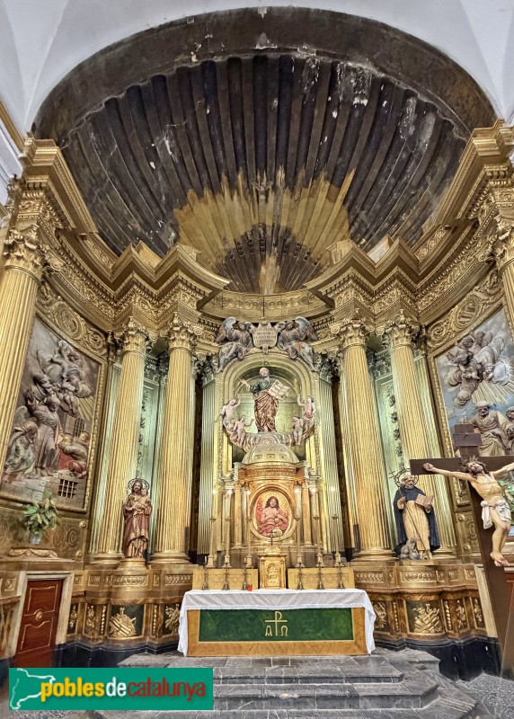 Poboleda - Església de Sant Pere. Retaule major