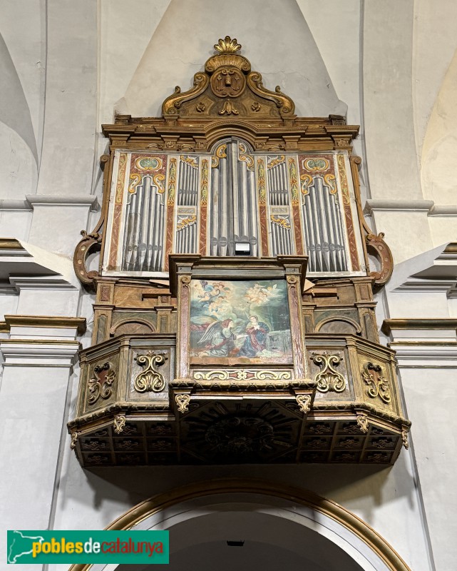 Poboleda - Església de Sant Pere. Orgue barroc (Foto: Albert Esteves, 2026) Poboleda - Església de Sant Pere. Orgue barroc