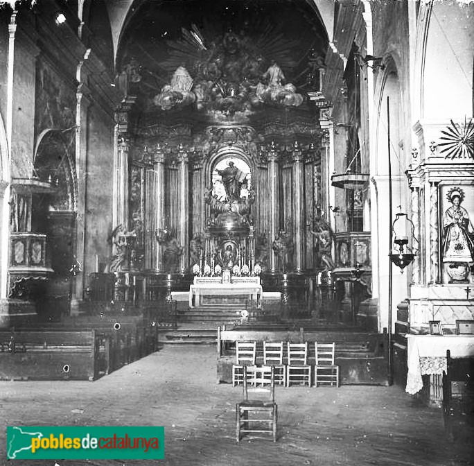 Poboleda - Església de Sant Pere. Retaule major