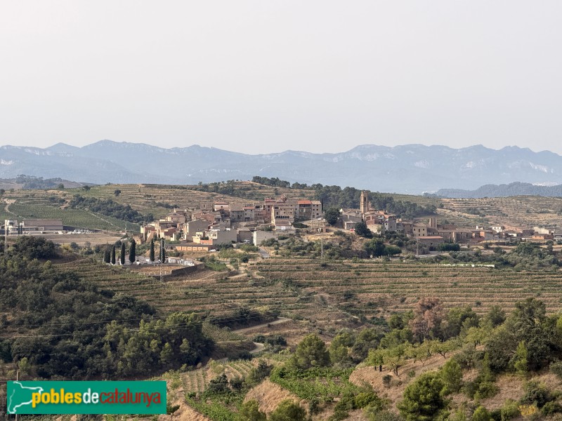 Gratallops - Panoràmica del poble des de l'ermita de la Consolació