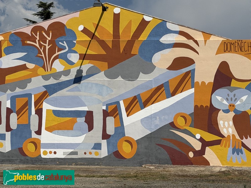 Falset - Mural <i>Autocars Domènech</i>