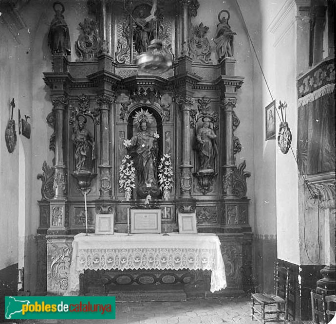 El Molar - Església de Sant Roc. Altar del Roser