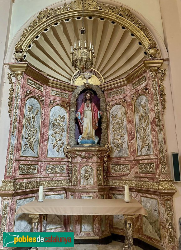 Pradell de la Teixeta - Església de Santa Maria Magdalena. Altar del Santíssim (Foto: <i>Museu Castell de Falset</i>)